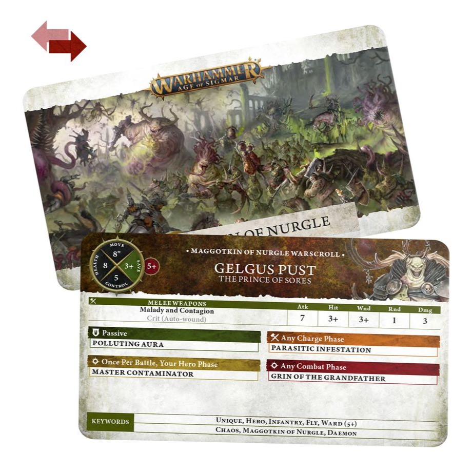 Maggotkin of Nurgle: Warscrolls (English) - 戰爭卷軸：納垢蛆裔(英文版)-細節圖4