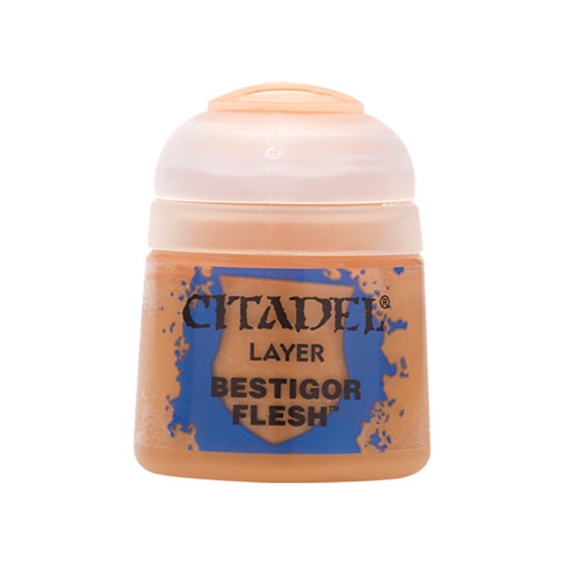 【Citadel】Layer/疊色漆 : Bestigor Flesh (12ml)-細節圖2