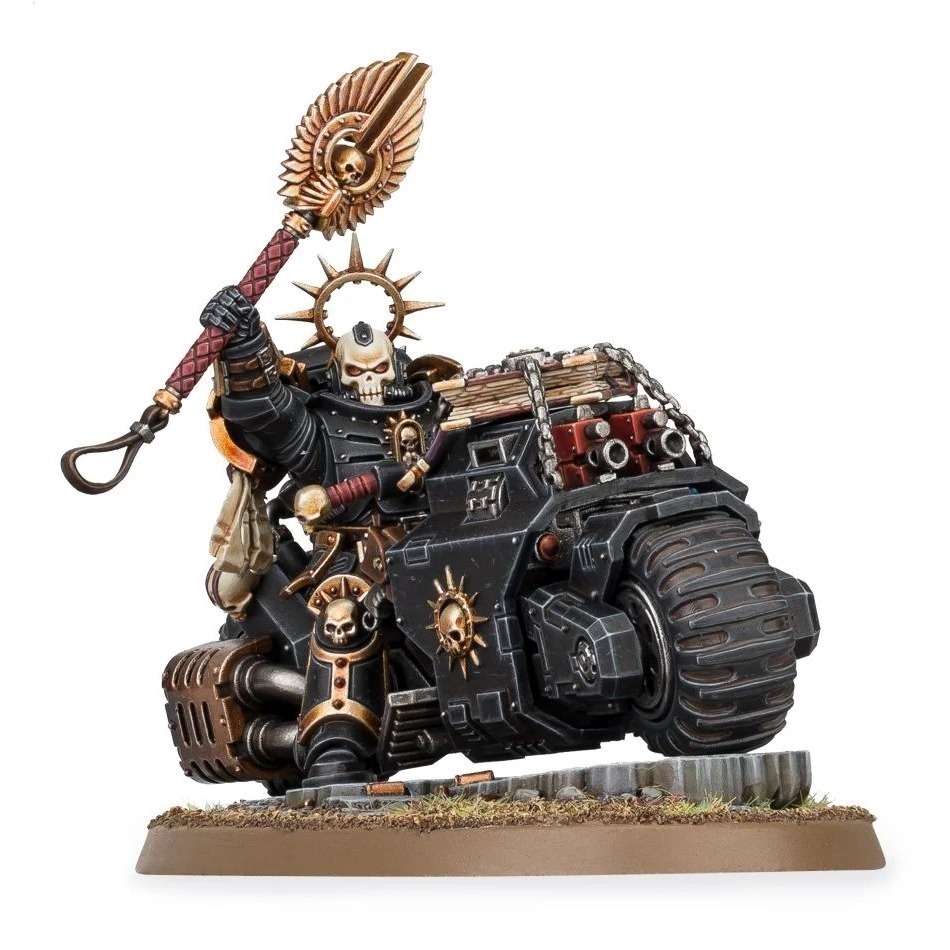 【戰鎚40K】 Primaris Chaplain On Bike - 騎摩托的星際戰士基因原體教士-細節圖2