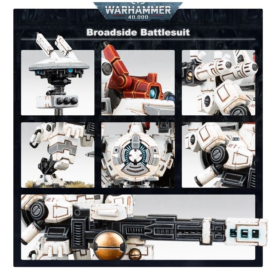 【戰鎚40k】T＇AU Empire Broadside Battlesuit - 鈦帝國XV88舷炮戰斗裝具-細節圖4