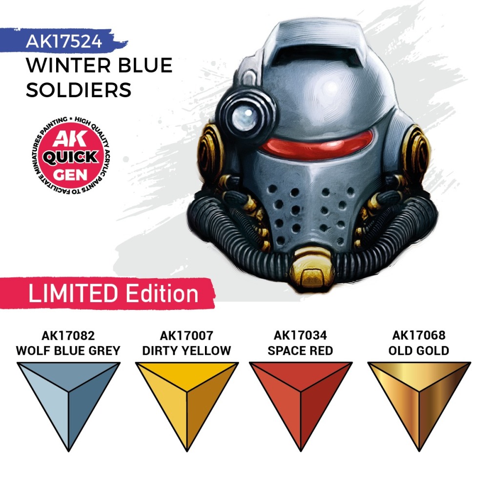 AK17524-Quick Gen-Winter Blue Soldiers 4 Paints-士兵寒冬藍色 4色-細節圖3