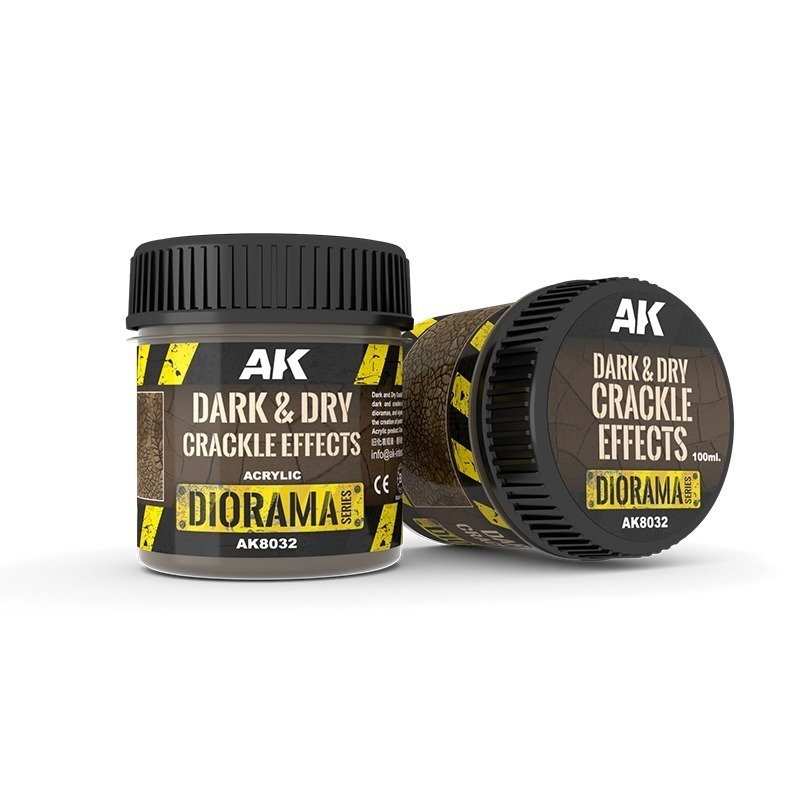 AK8032 - Dark & Dry Crackle Effects 100ml - 陰暗&乾燥地裂特效 100ml-細節圖2