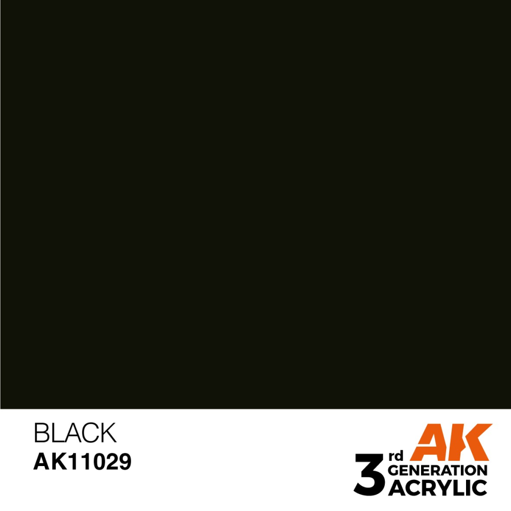 AK11029 AK Interactive 3G Acrylic Black 17ml-細節圖3