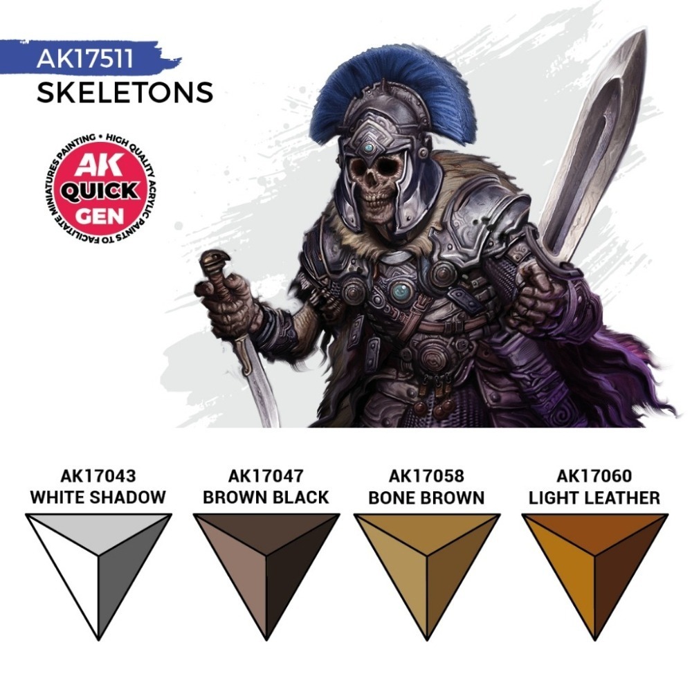 AK17511 - Quick Gen - Skeletons 4 Paints - 骷髏 4色-細節圖3
