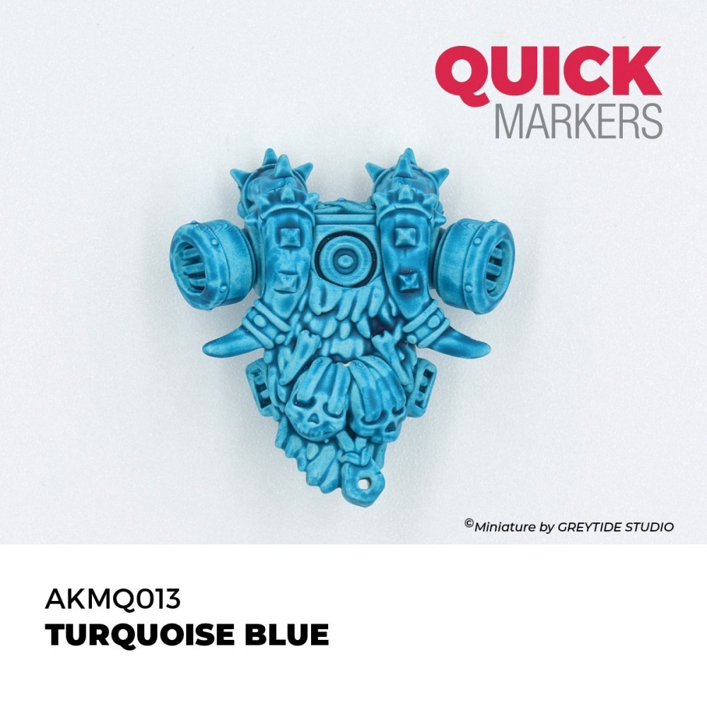 AKMQ013 - AK Quick Marker - Turquoise Blue - 綠松藍色-細節圖2