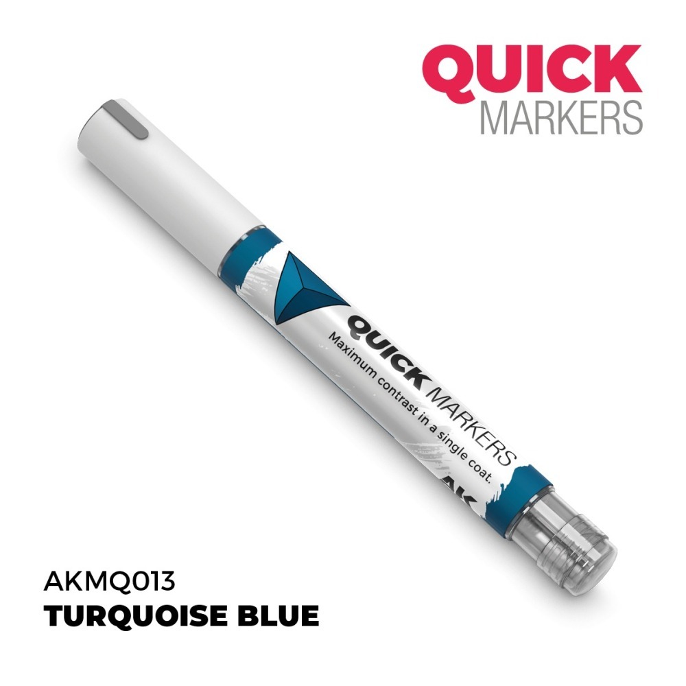 AKMQ013 - AK Quick Marker - Turquoise Blue - 綠松藍色-細節圖3