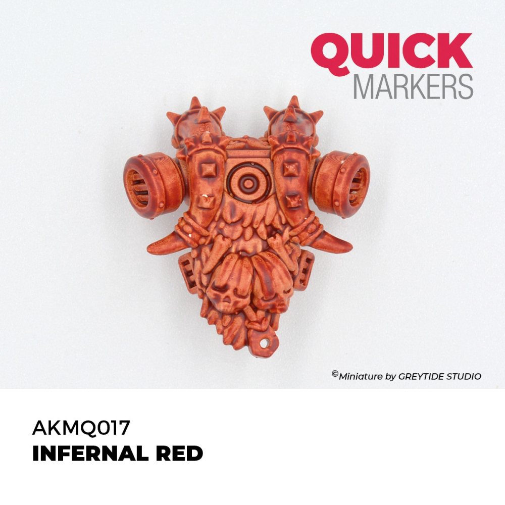 AKMQ017 - AK Quick Marker - Infernal Red - 煉獄紅色-細節圖2