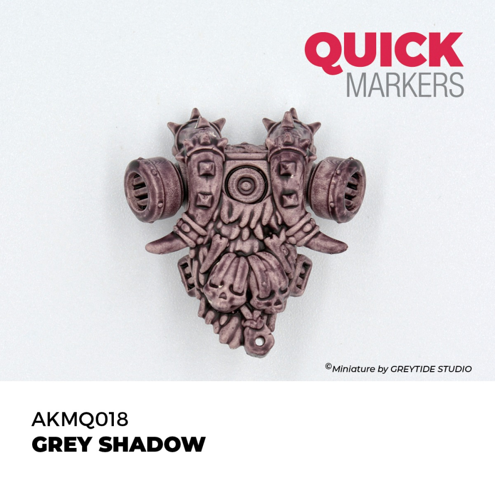 AKMQ018 - AK Quick Marker - Grey Shadow - 暗影亮灰色-細節圖2