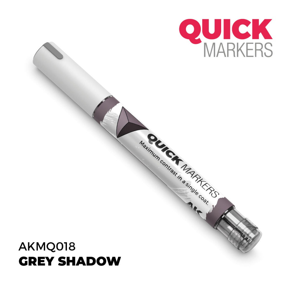 AKMQ018 - AK Quick Marker - Grey Shadow - 暗影亮灰色-細節圖3
