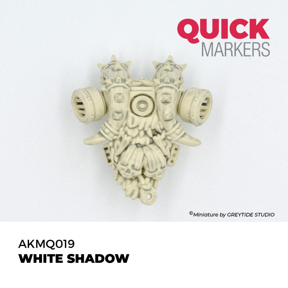 AKMQ019 - AK Quick Marker - White Shadow - 暗影白色-細節圖2