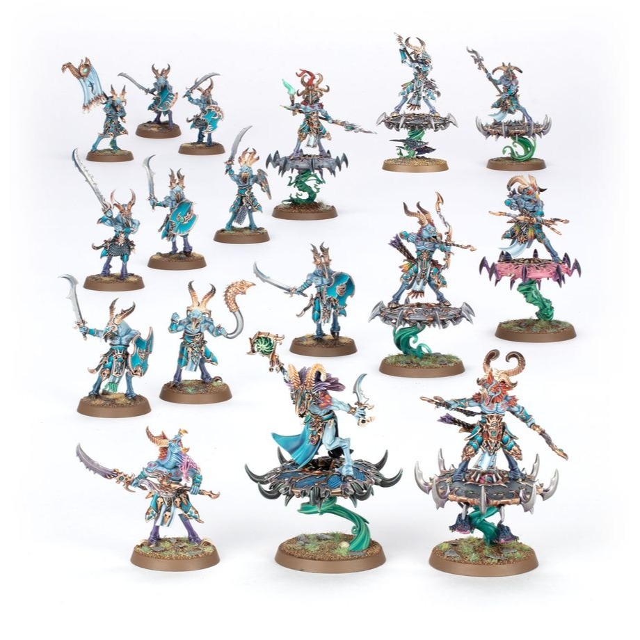 Disciples of Tzeentch:Spearhead-Tzaangor Warflock-先鋒軍：奸角獸戰群-細節圖2