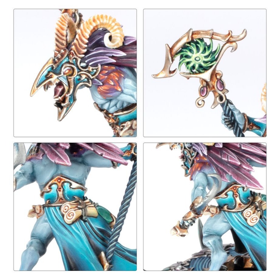 Disciples of Tzeentch:Spearhead-Tzaangor Warflock-先鋒軍：奸角獸戰群-細節圖3
