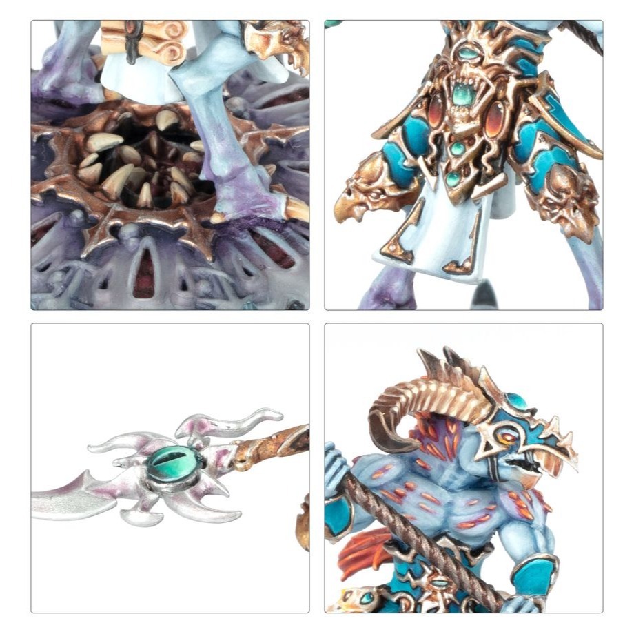 Disciples of Tzeentch:Spearhead-Tzaangor Warflock-先鋒軍：奸角獸戰群-細節圖4