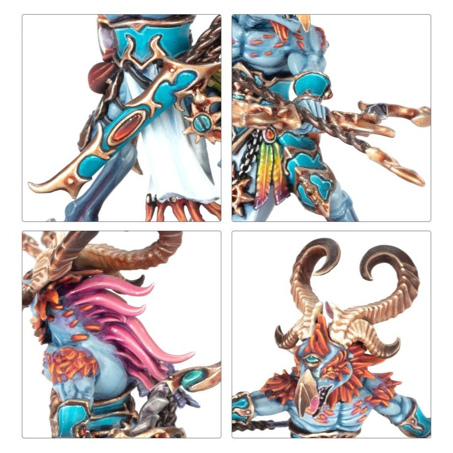 Disciples of Tzeentch:Spearhead-Tzaangor Warflock-先鋒軍：奸角獸戰群-細節圖5