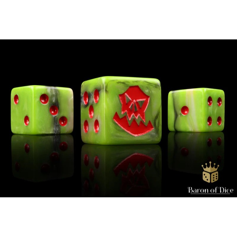 Baron of Dice-Orc Dice-Red(Square)x25/歐克骰-紅(方角)-細節圖2
