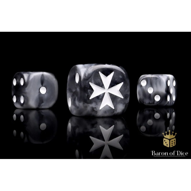 Baron of Dice-Knights Templar-Black(Round)x25/聖堂武士-黑(圓角)-細節圖2