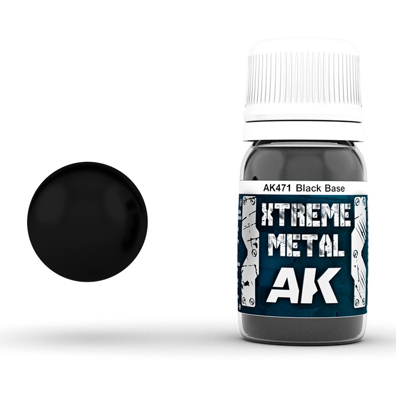 AK471 -Metallics -Xtreme Metal Black Base 35ml 極致金屬系列 -黑底色漆-細節圖2