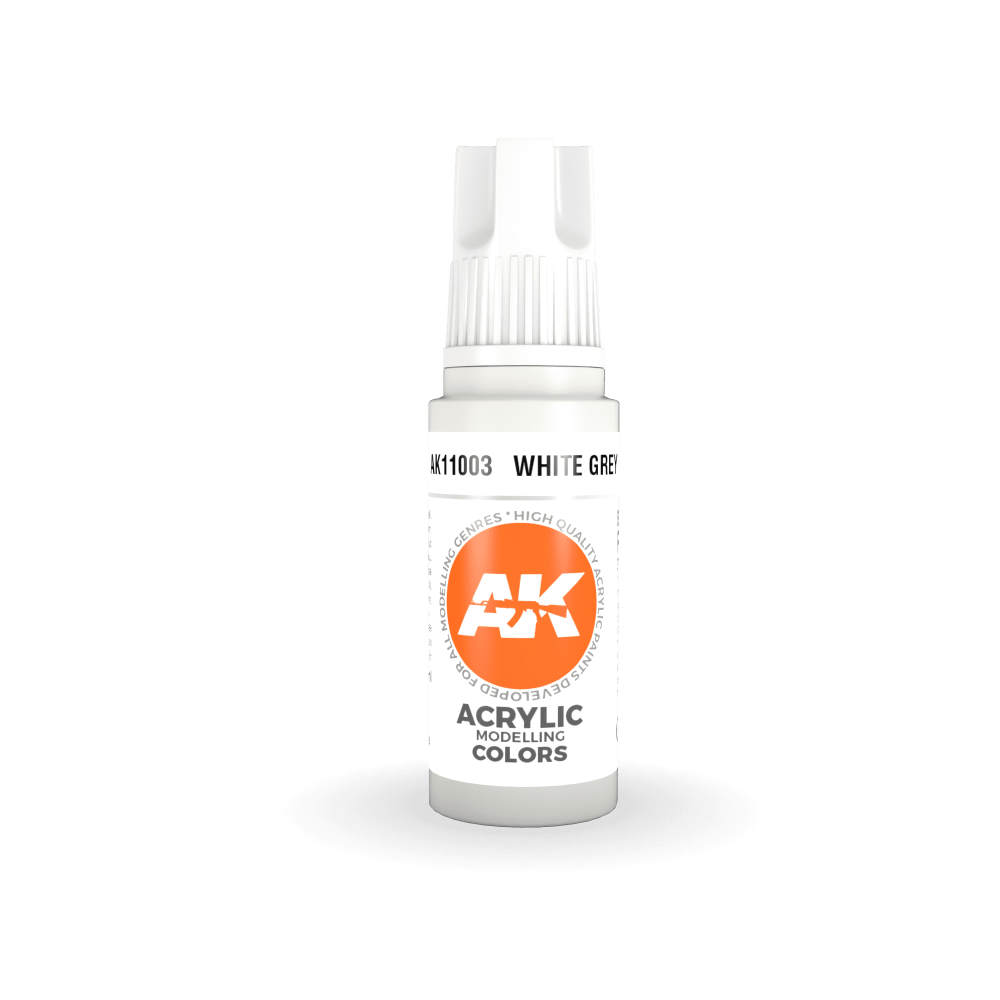 AK-11003 AK Interactive 3G Acrylic White Grey 17ml-細節圖2