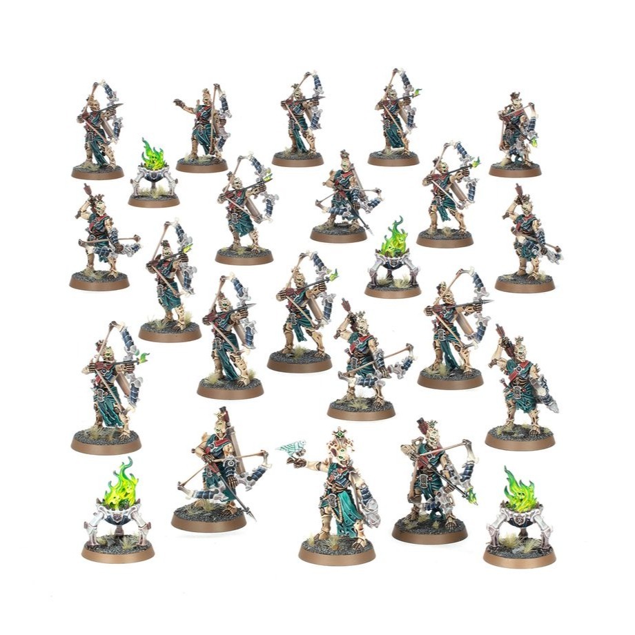 【戰鎚AOS】Ossiarch Bonereapers: Mortek Triaxes - 殮骨骸軍：骸鑄魂箭手-細節圖2
