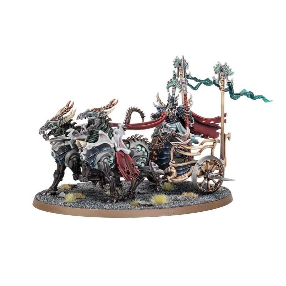 【戰鎚AOS】Ossiarch: Liege-Kavalos on War Chariot-殮骨骸軍：乘戰車的骨騎統領-細節圖2