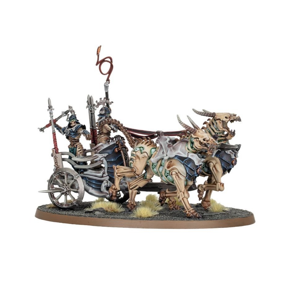 【戰鎚AOS】Ossiarch: Liege-Kavalos on War Chariot-殮骨骸軍：乘戰車的骨騎統領-細節圖4