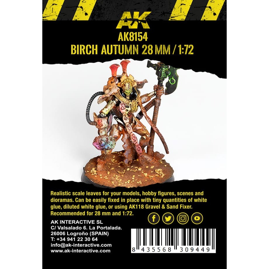 AK8154 - Vegetation - Birch Autumn Leaves 1/72 - 植被 - 秋季樺木葉-細節圖3