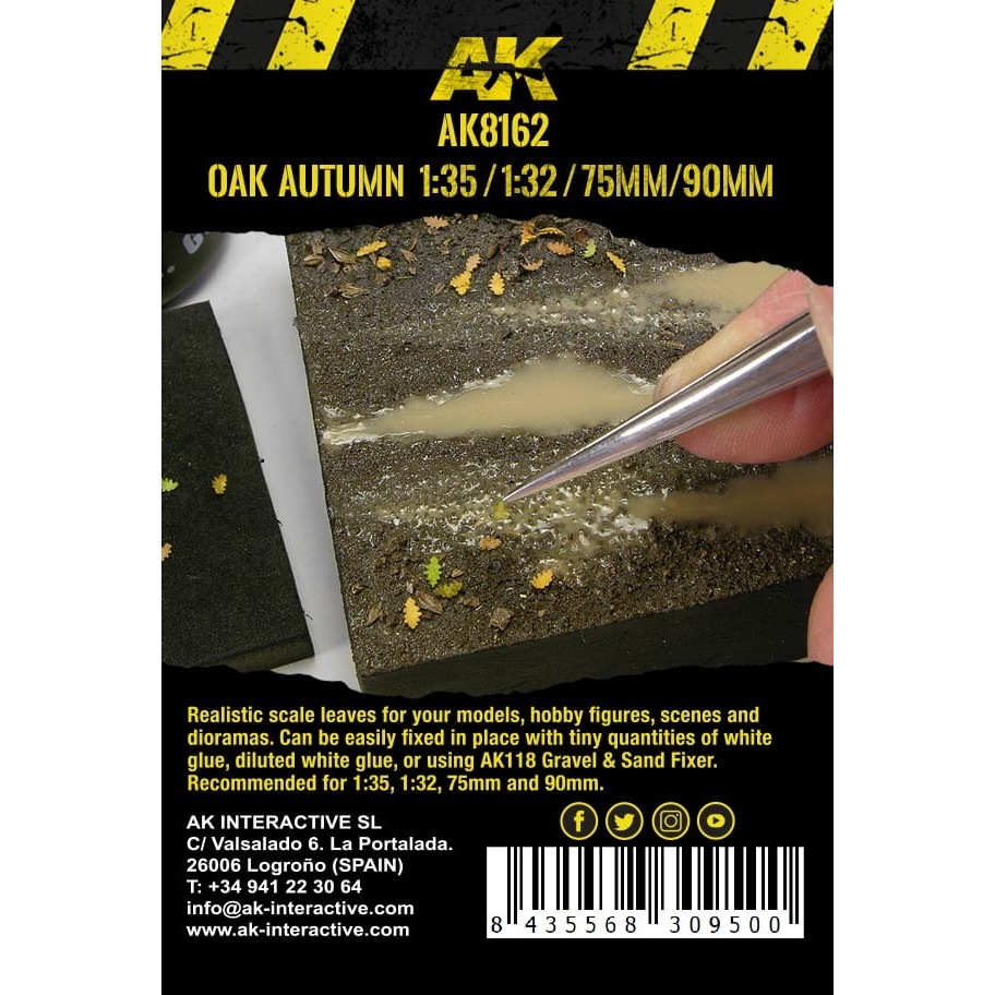 AK8162 - Vegetation - OAK Autumn Leaves 1/35 - 植被 - 秋季橡木葉-細節圖3