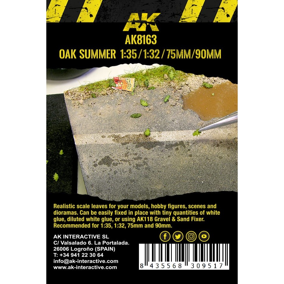AK8163 - Vegetation - OAK Summer Leaves 1/35 - 植被 - 夏季橡木葉-細節圖3