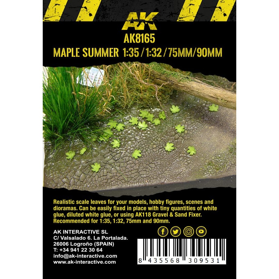 AK8165 - Vegetation - Maple Summer Leaves 1/35 - 植被 - 夏季楓葉-細節圖3