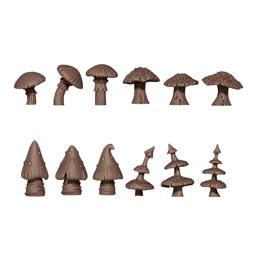 AKBIT0022- Plants - Gigant Mushrooms (12 Pieces) -植物 - 巨型蘑菇-細節圖3