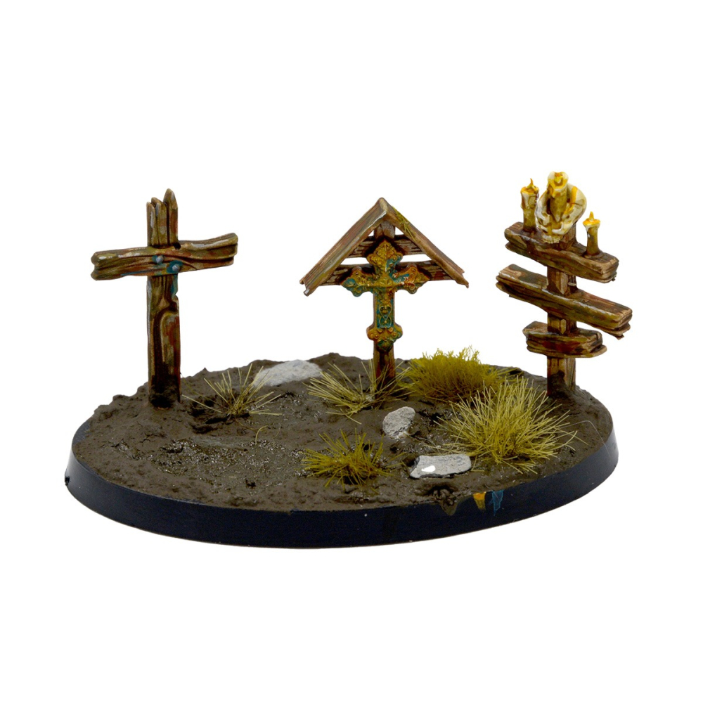 AKBIT0031- Wargame Scenery - Wood Crosses (9 Pieces) -木製十字架-細節圖4