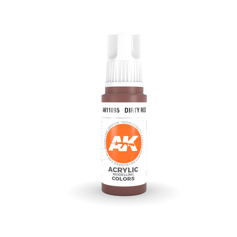AK-11095 AK Interactive 3G Acrylic Dirty Red 17ml-細節圖2