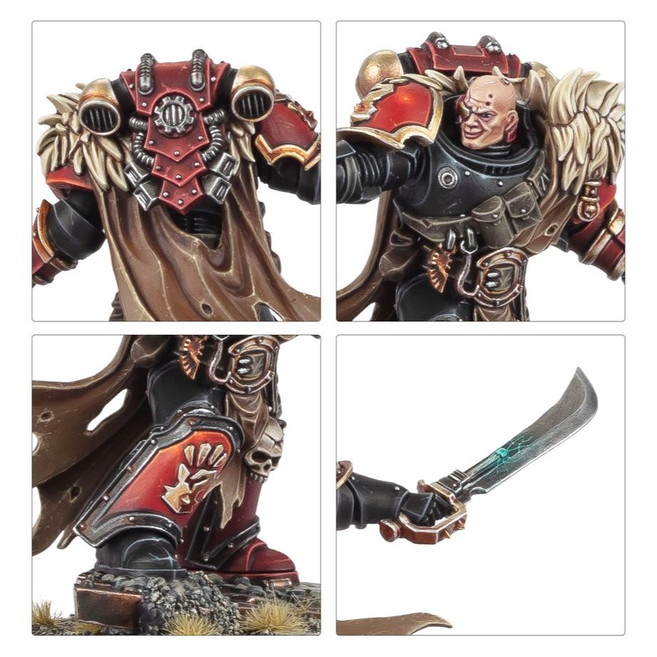 【戰鎚40k】Chaos Space Marines:Red Corsairs Reave 混沌星際戰士紅海盜劫掠艦長-細節圖5