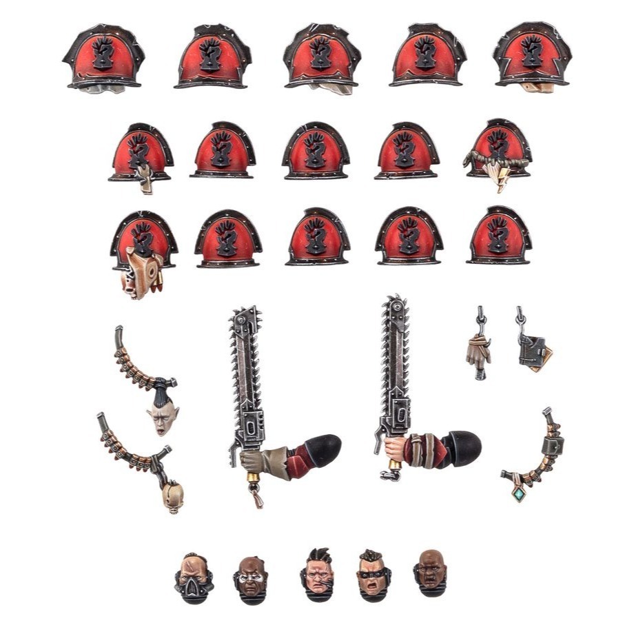 【戰鎚40k】Red Corsairs Upgrades and Transfe 混沌星際戰士：紅海盜升級套件與水貼紙-細節圖2