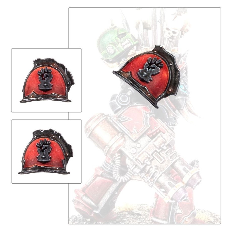 【戰鎚40k】Red Corsairs Upgrades and Transfe 混沌星際戰士：紅海盜升級套件與水貼紙-細節圖3