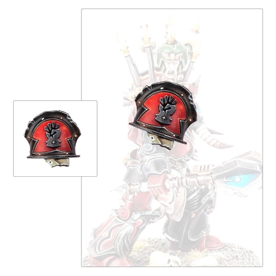 【戰鎚40k】Red Corsairs Upgrades and Transfe 混沌星際戰士：紅海盜升級套件與水貼紙-細節圖4