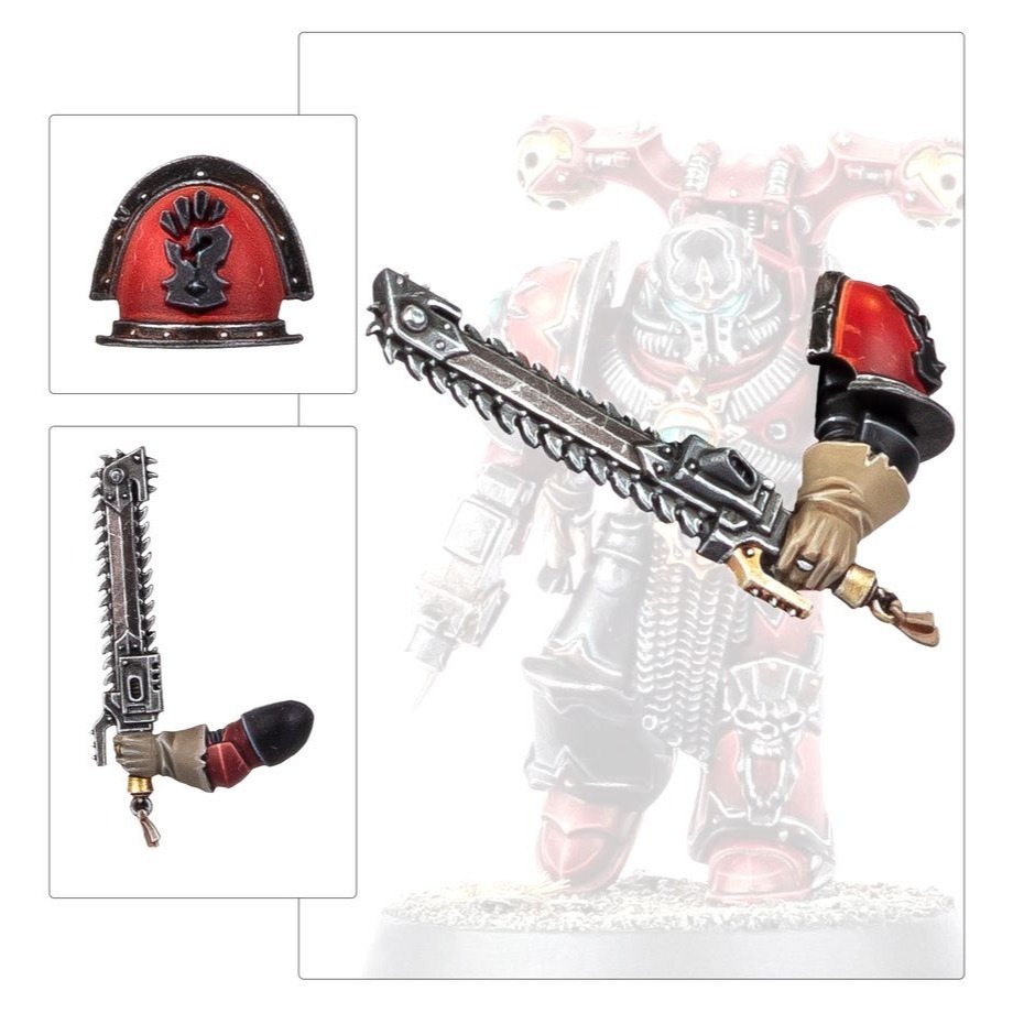 【戰鎚40k】Red Corsairs Upgrades and Transfe 混沌星際戰士：紅海盜升級套件與水貼紙-細節圖7