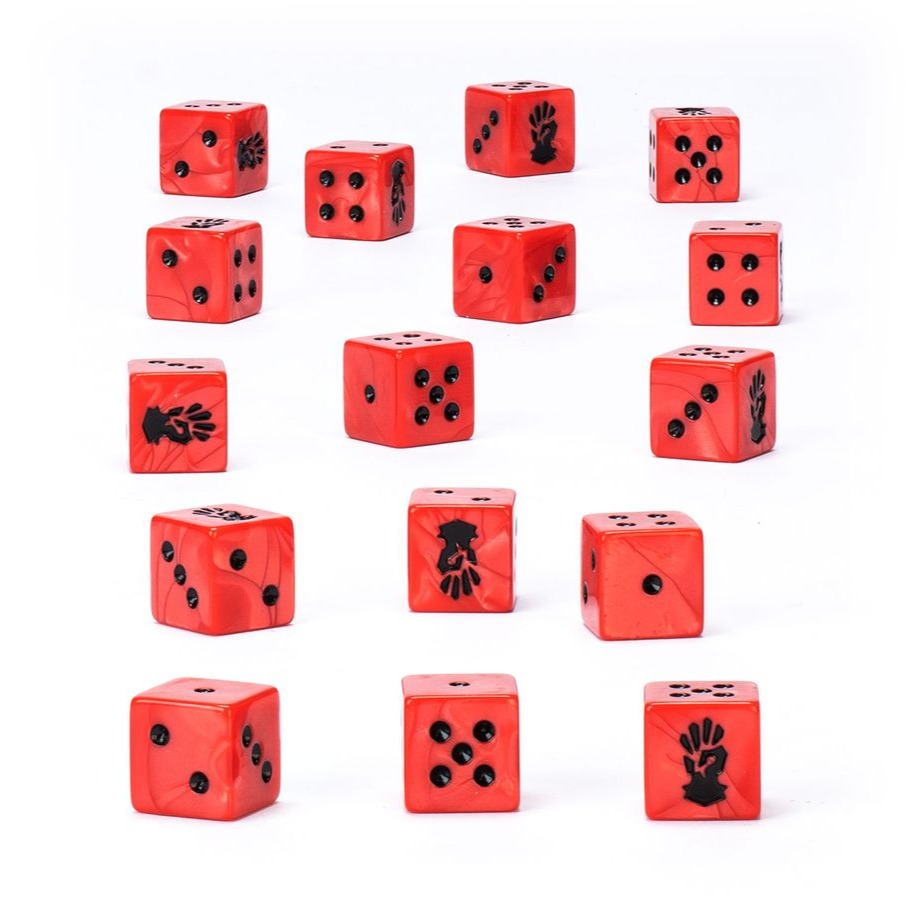 【戰鎚40k】Chaos Space Marines: Red Corsairs Dice - 戰鎚40K：紅海盜套骰-細節圖2