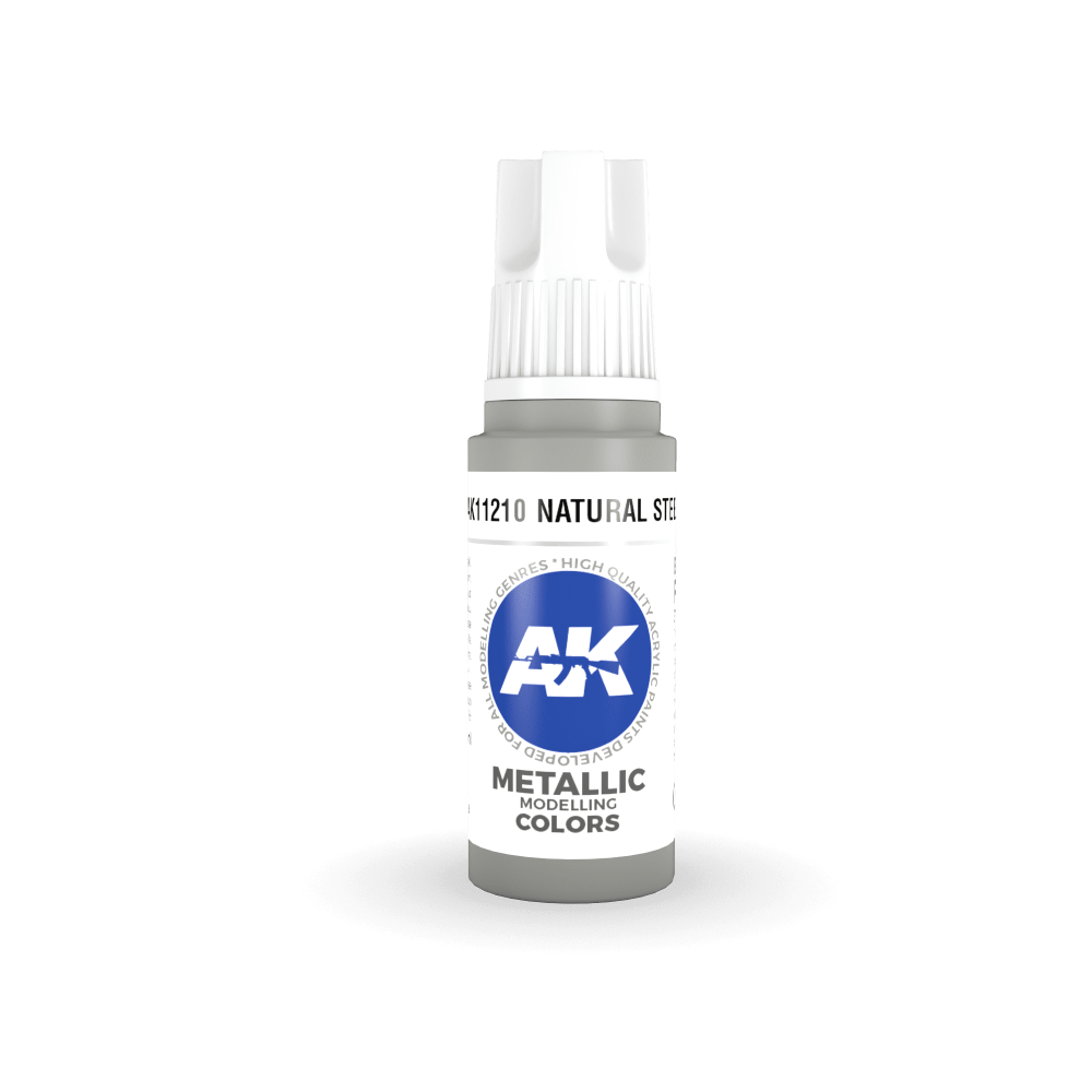 AK-11210 AK Interactive 3G Acrylic Natural Steel 17ml-細節圖2