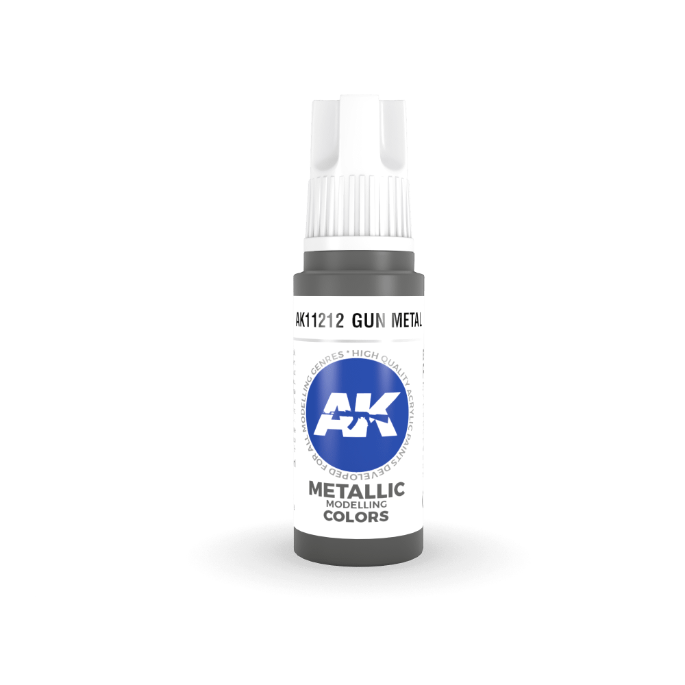 AK-11212 AK Interactive 3G Acrylic Gun Metal 17ml-細節圖2