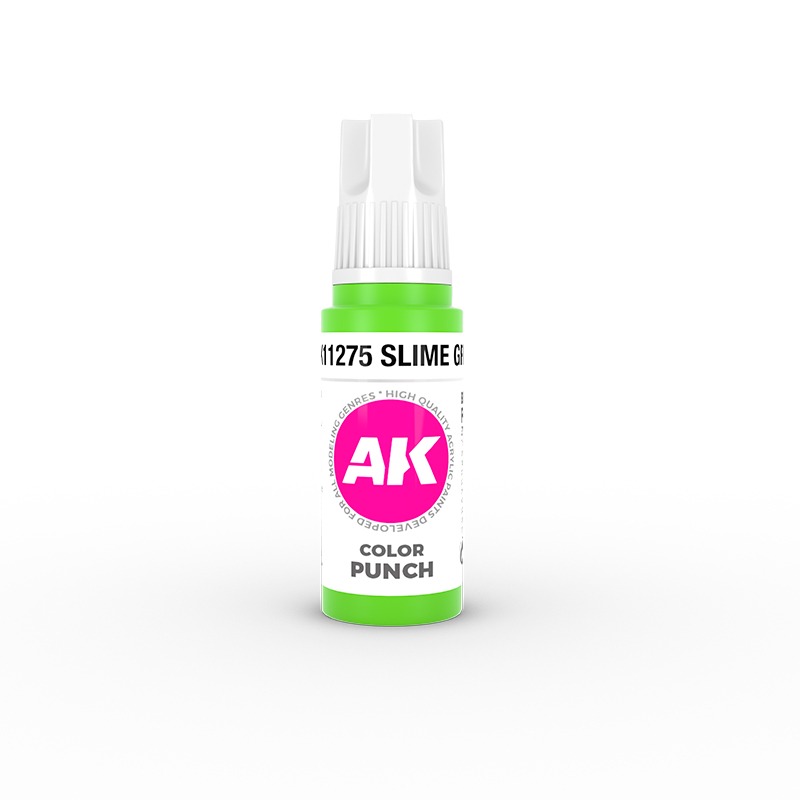 AK-11275 AK Interactive 3G Ultra Color Punch Slime Green17ml-細節圖2