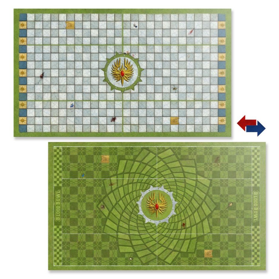 High Elf:Pitch - Double-sided Pitch and Dugouts-血碗橄欖球：高等精靈球場-細節圖3