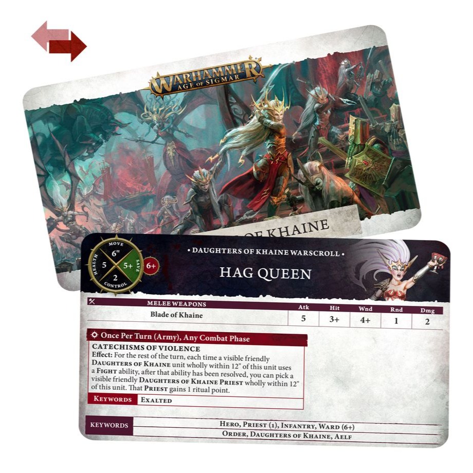 Daughters of Khaine: Warscroll Cards (Chinese)- 戰爭卷軸：凱恩之女(中)-細節圖2