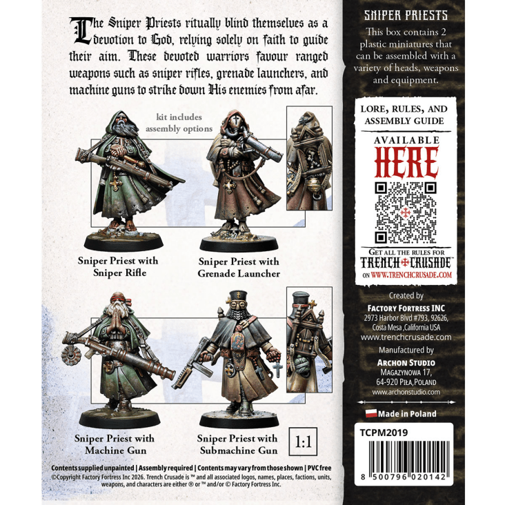 Trench Crusade: Sniper Priests - 戰壕遠征 狙擊手牧師-細節圖6