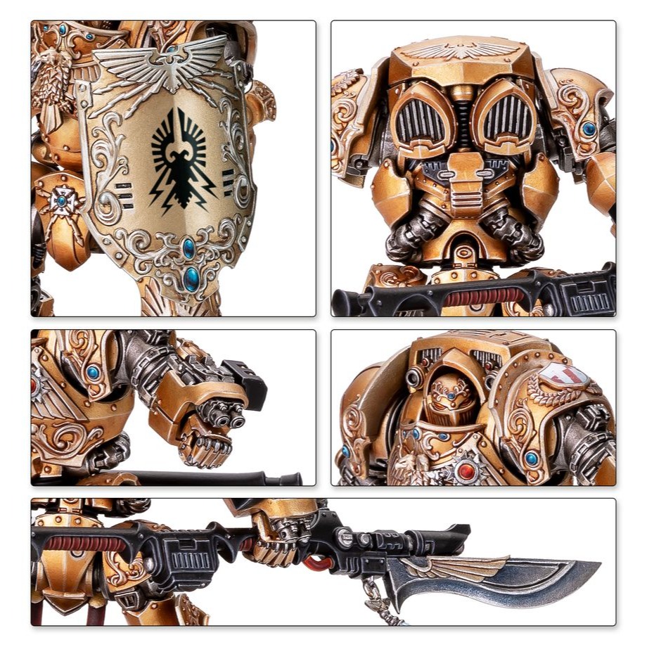 Legio Custodes: Custodian Dreadnought - 禁軍軍團：帝皇禁軍無畏機甲-細節圖5