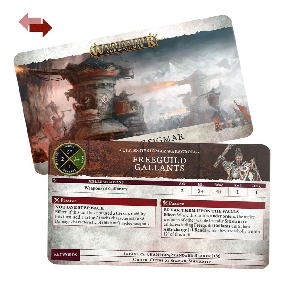 【戰鎚AOS】Warscroll Cards (English) - 戰爭卷軸卡片：西格瑪之城(英文版)-細節圖3