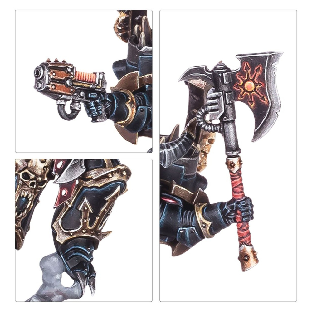 Chaos Space Marines: Lord With Jump Pack - 混沌星際戰士：跳躍背包混沌領主-細節圖5