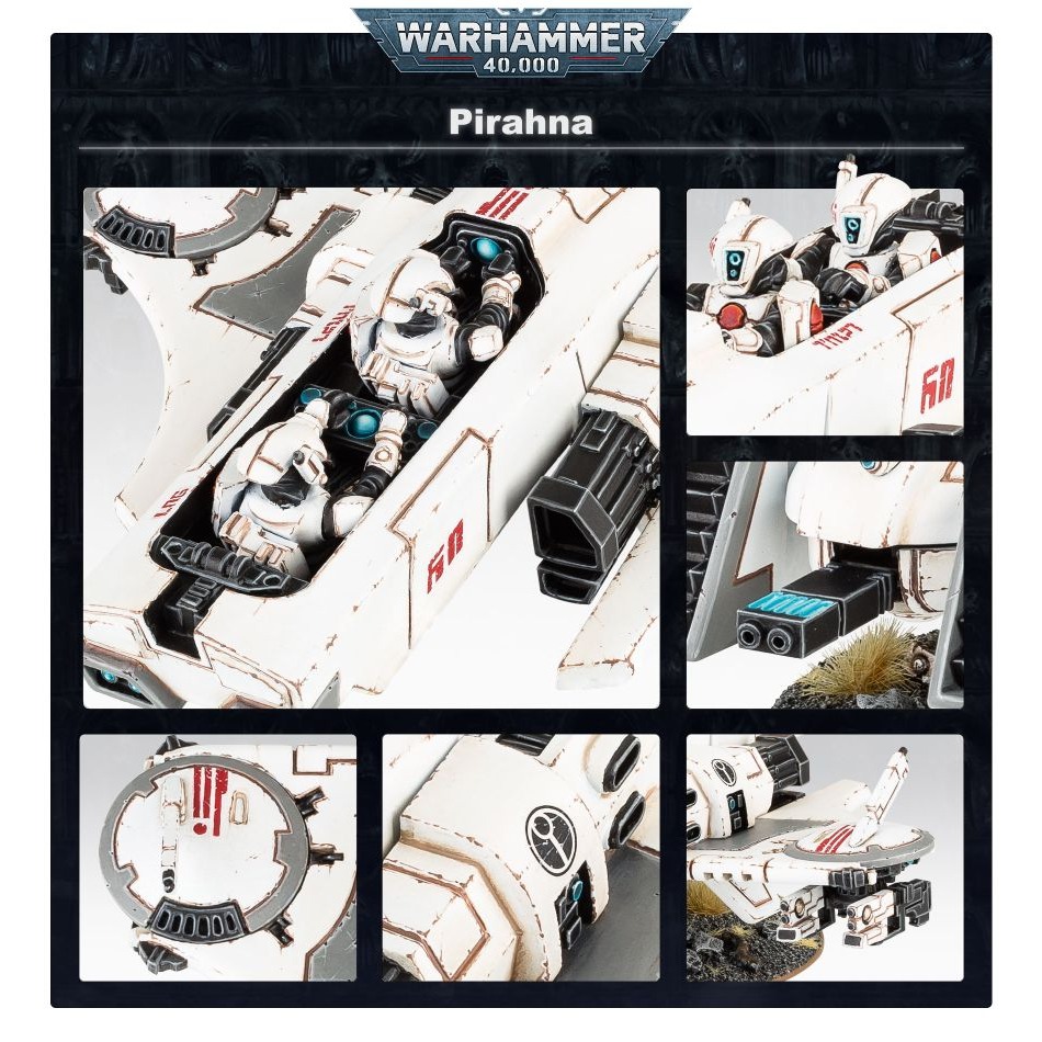 【戰鎚40k】T＇Au Empire: Piranha - 鈦帝國TX4食人魚戰機-細節圖4