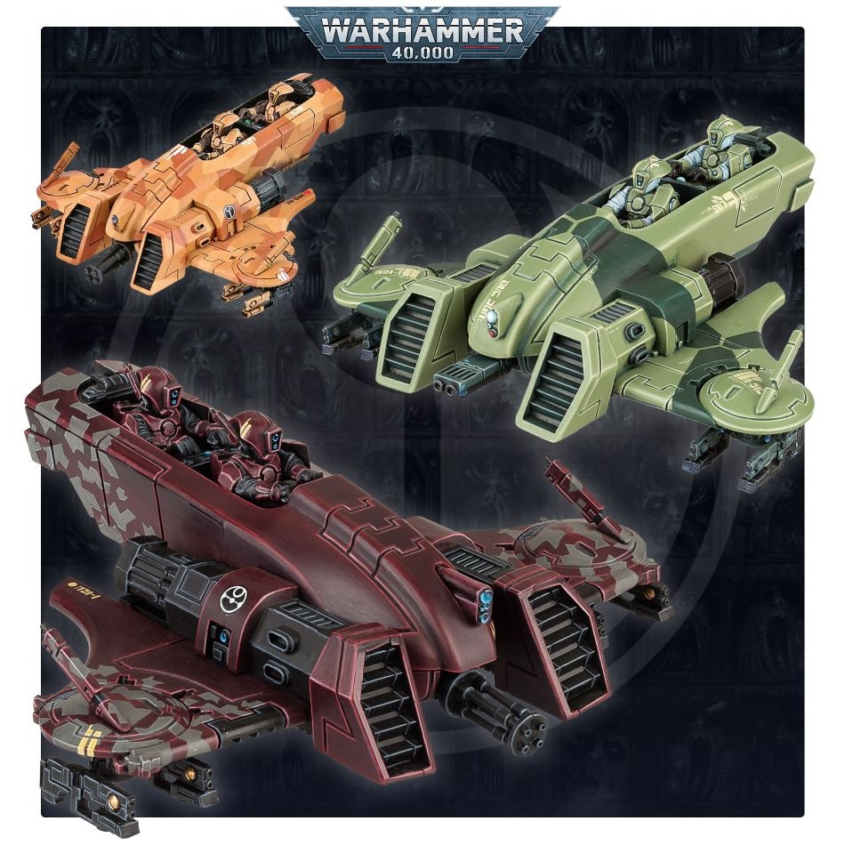 【戰鎚40k】T＇Au Empire: Piranha - 鈦帝國TX4食人魚戰機-細節圖5