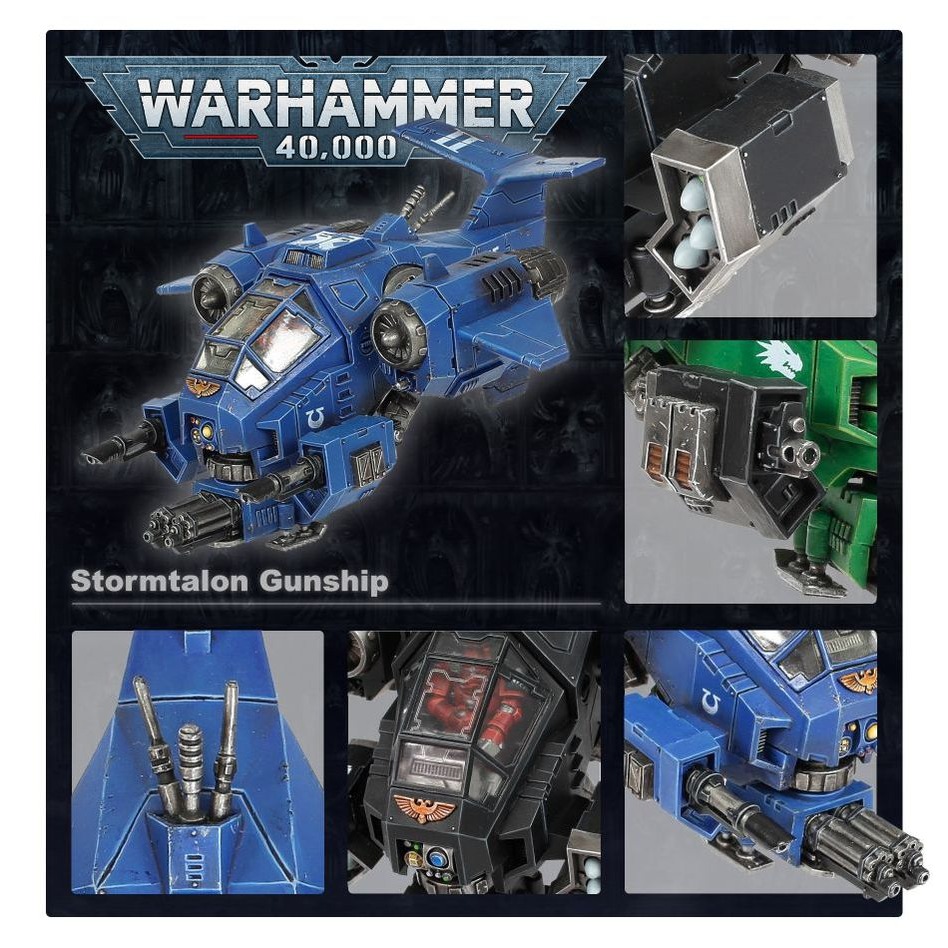 【戰鎚40k】Space Marines: Stormhawk Interceptor - 星際戰士暴風獵鷹攔截機-細節圖3